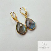 Labradorite Teardrop Earrings, 925 Sterling Silver Earring, Beautiful Gemstone Earrings, Bridesmaid Earrings, Bridal Earrings, Gift for her